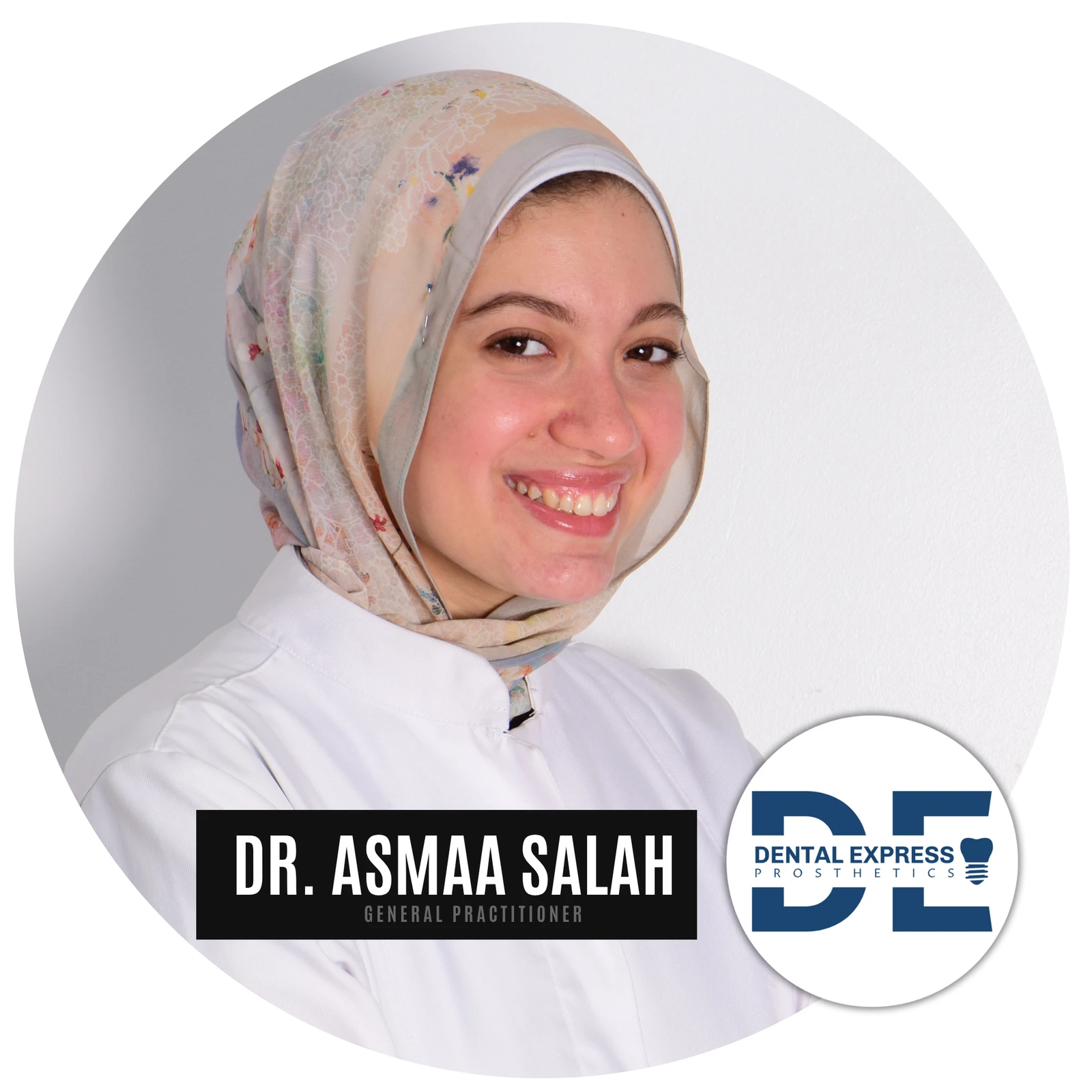 Portrait of Dr. Asmaa Salah, supplied by Dental Express