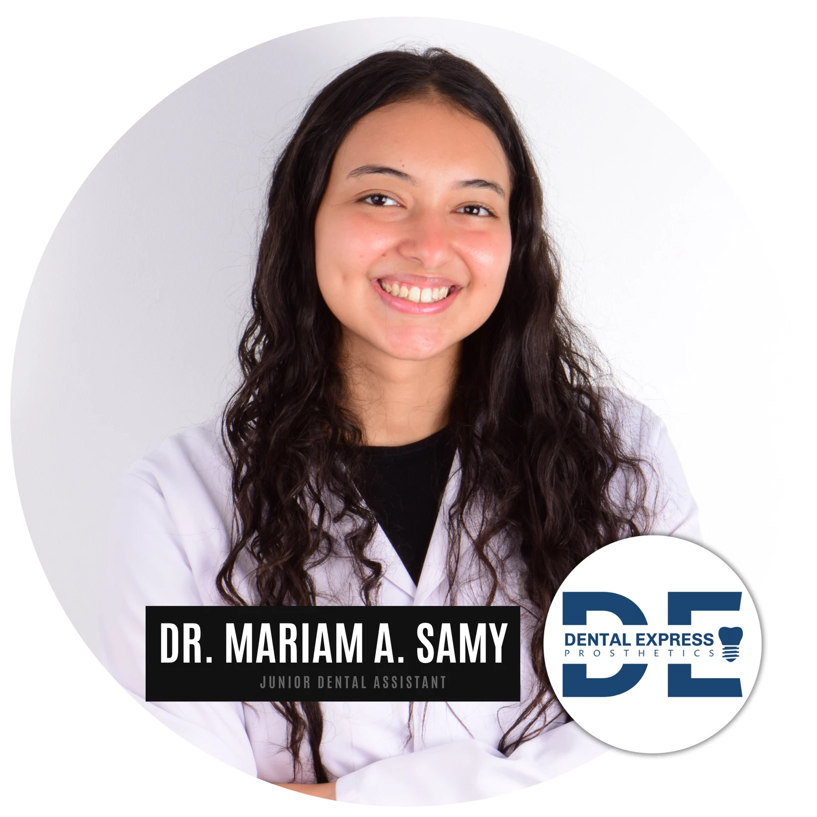 Portrait of Dr. Mariam A. Samy, supplied by Dental Express